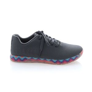 NOBULL Gray Sneakers with Vibrant Patterned Sole